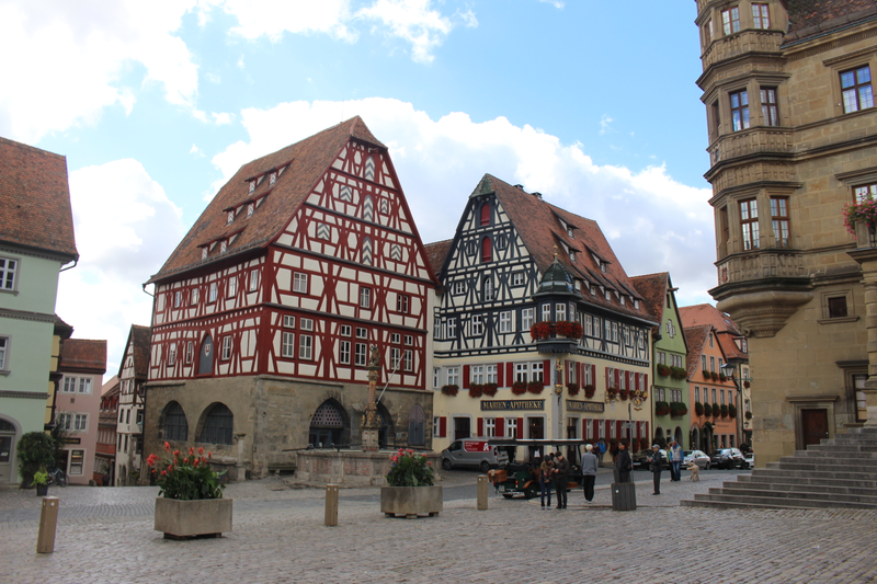 Part of the city square
